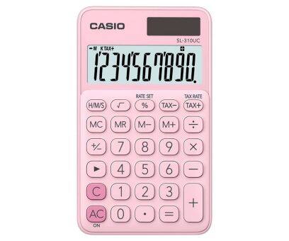 Casio SL-310UC Calculadora de Bolsillo - Calculo de Impuestos - Pantalla LCD de 10 Digitos - Solar y