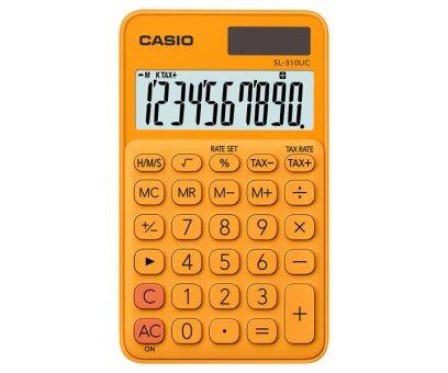 Casio SL-310UC Calculadora de Bolsillo - Calculo de Impuestos - Pantalla LCD de 10 Digitos - Solar y